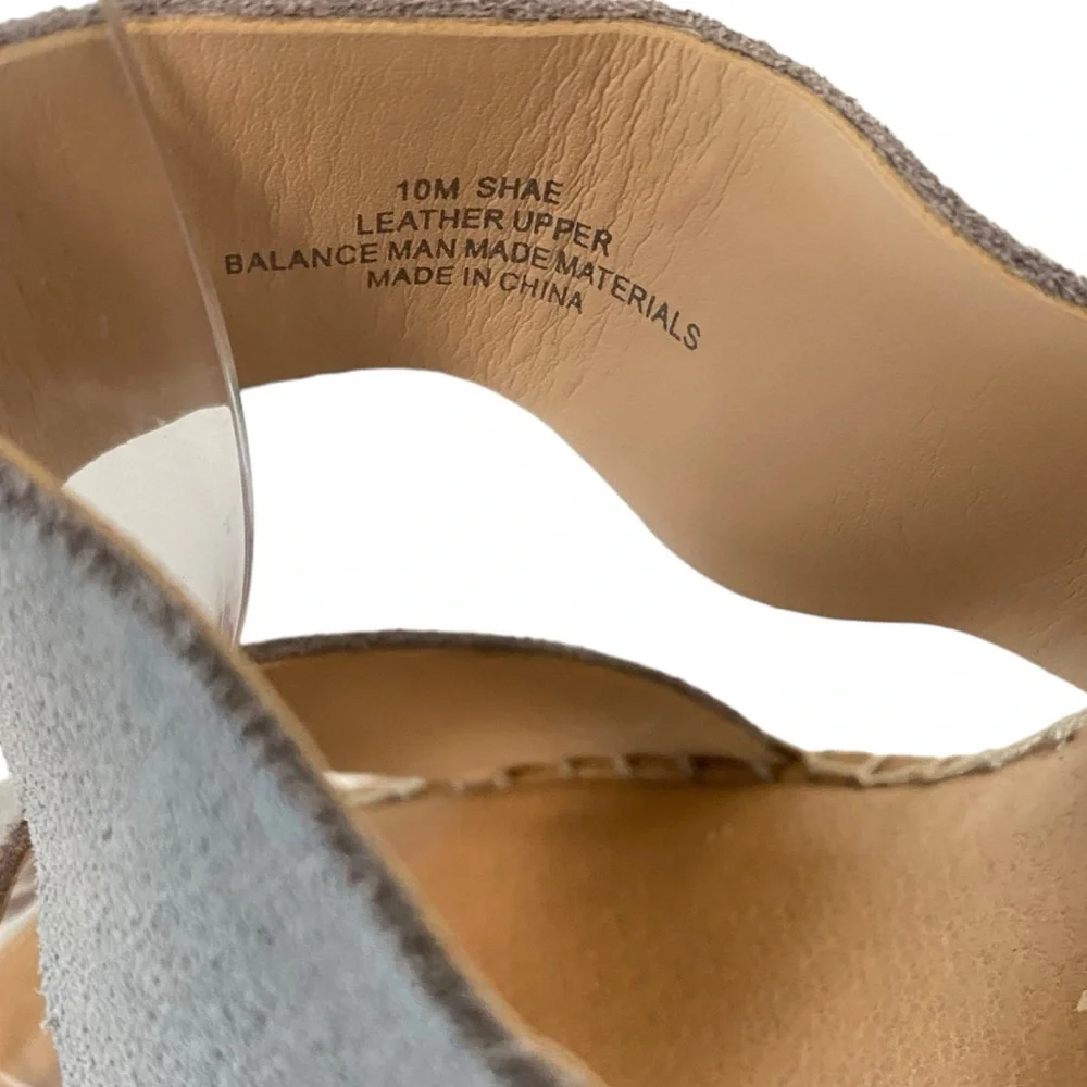 Dolce Vita Shae Platform Espadrille Spring Boho Casual Chic‎ Wedge Sandal Gray